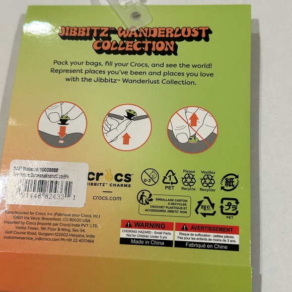 CROCS Jibbitz Wanderlust City Collection 5 pack Shoe Charm BARCELONA NEW - Picture 4 of 4